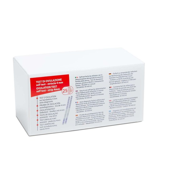 Gima - Ovulation Test, Self Diagnosis, 4mm Strips, Pack of