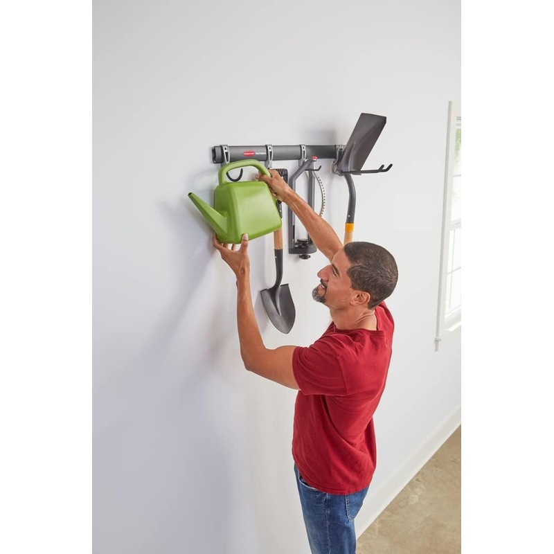 Rubbermaid FastTrack Garage Storage Utility Hooks 5 Piece Black All