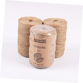 Tofficu 2pcs Jute Rope Tags Jute Twine Wrapping Twine DIY Crafts Jute Twine Jute Thread Burlap Twine Garden Twine Jute Cord Crafts Twine Artificial Jute Twine Natural Ribbon