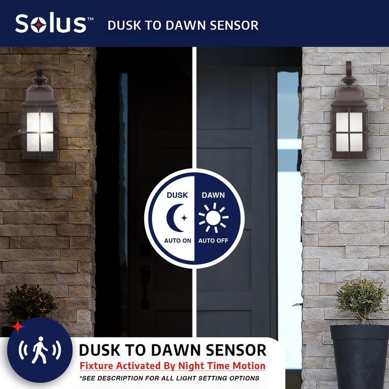 Solus New Town 241VF-S Outdoor Security Wall Light – Adjustable