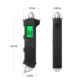 MEANLIN MEASURE Digital Tire Pressure Gauge 0-230 PSI Heavy Duty Professional Accessories for SUV RV Truck and Normal Cars with Backlit LCD and Flashlight