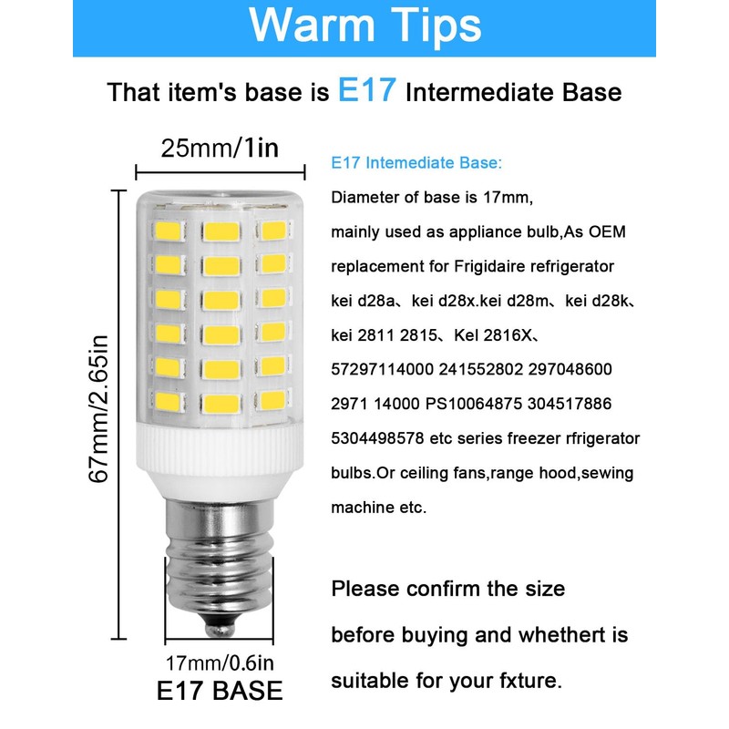 Megereet Refrigerator Bulb KEI D28M KEL 2815 KEI D28X KEL