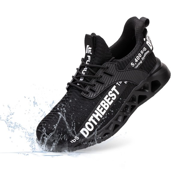 Furuian Waterproof Steel Toe Sneakers for Men Women Lightweight Safety