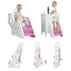 Primlect Potty Training Seat, Upgrade Foldable Step Stool for Bathroom,