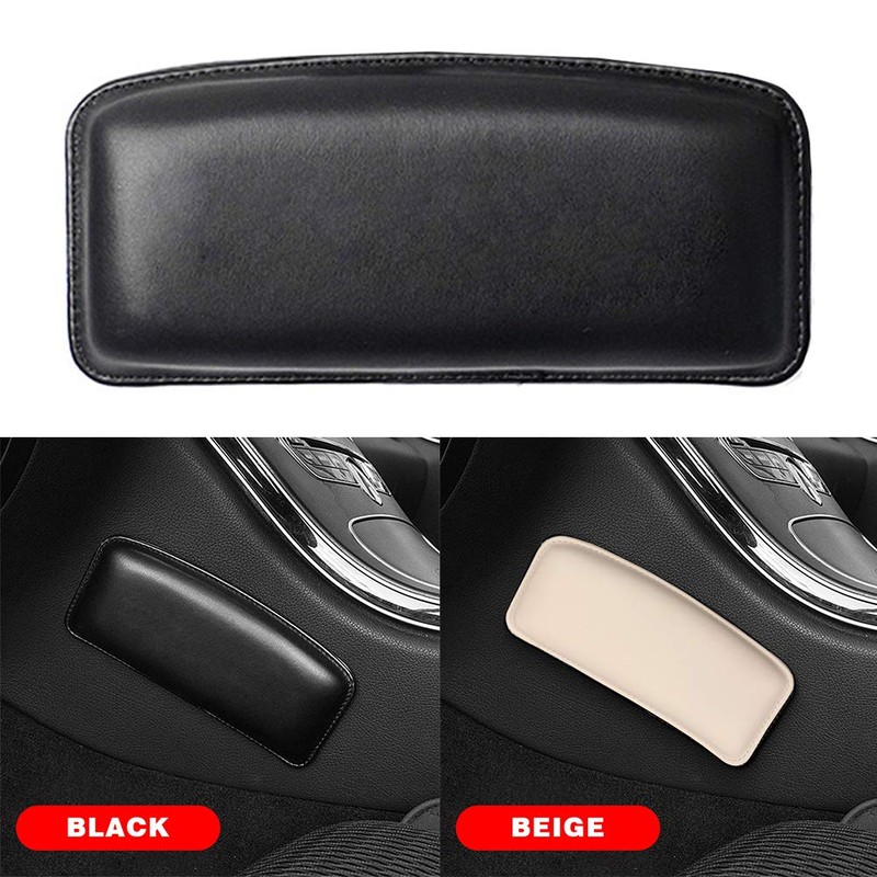 DENPETEC Leather Auto Center Console Knee Cushion Soft Pad,Automotive Soft
