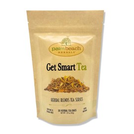 Palm Beach Medicinal Herbs - Get Smart Herbal Tea, 30ct