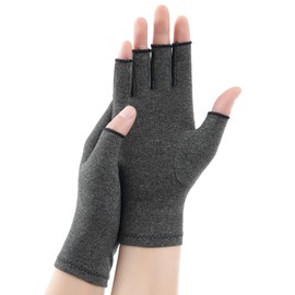 FGSS Arthritis-Gloves Hand-Compression-Gloves for Men-Women - Carpal Tunnel Tendonitis Fingerless Typing Gloves