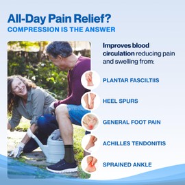 MODVEL 2-Pack Ankle Brace for Men and Women, Sprained Ankle Brace for Plantar Fasciitis Relief, Ankle Stabilizer Brace, Achilles Tendonitis Support and Foot Plantar Fasciitis Sock, Ankle Wrap Support