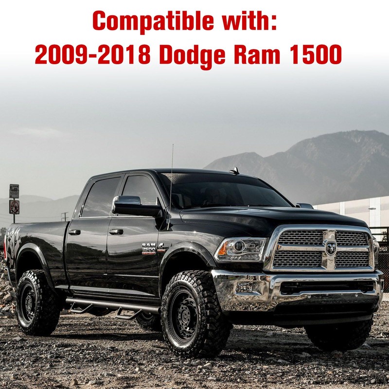 LitMiRaCle Bed Side Rail Cap Cover for Dodge Ram 1500,