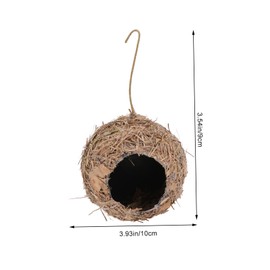 CAXUSD 1pc Hanging Bird Nest for Landscape Decor -Woven Design for Birds and Animals for Garden and Home Adornment Biodegradable and Breathable Nesting