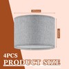 Weewooday Weewooday 4 Sets Fabric Lampshade with E27 to E14