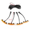 4PCS Plastic Car Grilles Grill LED Lights For Toyota 4Runner