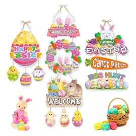 Pascua Letreros Decorativos Para Colgar En Las Puertas