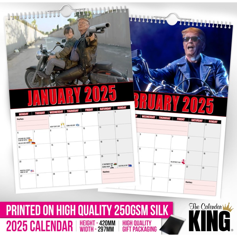 The Calendar King // The Trumpinator - 2025 Wall Calendar