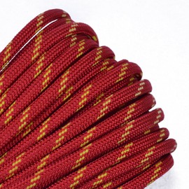 Bored Paracord - 1', 10', 25', 50', 100' Hanks & 250', 1000' Spools of Parachute 550 Cord Type III 7 Strand Paracord Well Over 300 Colors - Sunburst - 10 Feet
