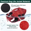 Kuoser Dog Life Jacket High Flotation, Reflective Dogs Life Vest