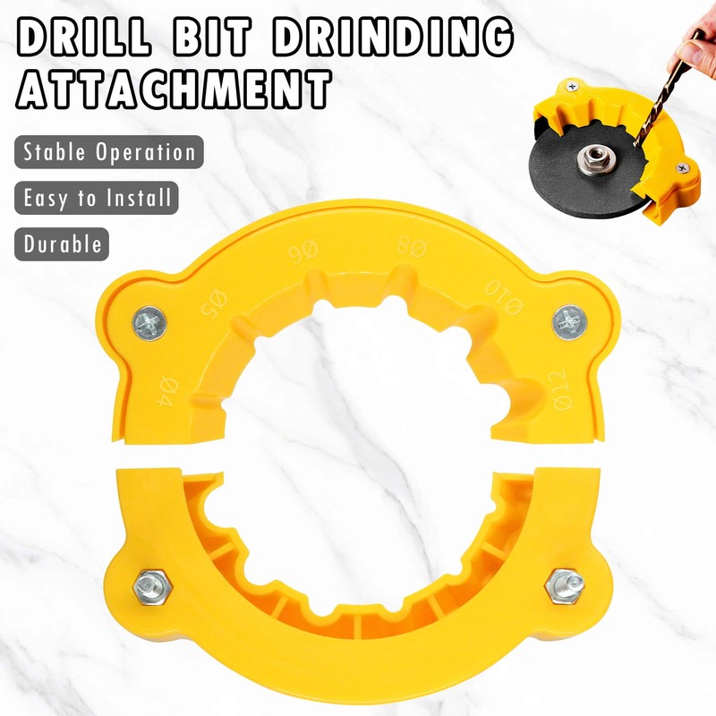 Casbomy 2-Pack 2025 Drill Bit Sharpener, Multi-Purpose Drill Grinder, Angle