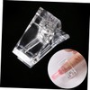 Beavorty Nail Art Tips Extension Plastic Nail Clip Gel Builder