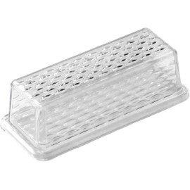 Chef Craft Select Plastic Butter Dish, 7 Inches In Length, Clear