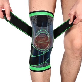 Raysha Knee Braces for Men, Knee Compression Sleeve for Sports, Knee Support for Arthritis and Meniscus Tear, Joint Pain, Ligament Injury, Meniscus Tear, ACL, MCL, Tendonitis, Running, Sports