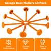 EXERAUO 7" Long Stem Garage Door Rollers 10 Pack -