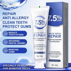 2Pcs Hydroxyapatite Toothpaste for Advanced Enamel Protection and Tooth Strengthening, Fresh Breath, Deep Cleaning Care Toothpaste
