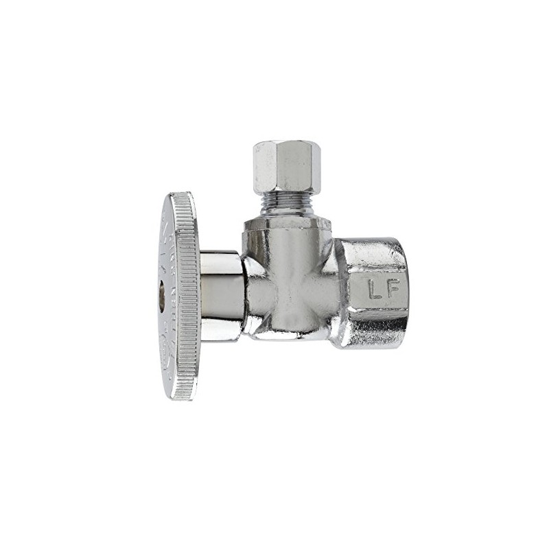 Plumb Pak 1/2 FIP x 1/4 Compression Brass Angle Valve