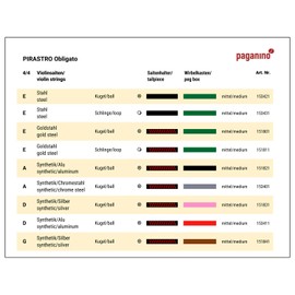 OBLIGATO Violin String E by Pirastro