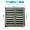 PATIKIL 6x6 Inch Aluminum Gable Vent, 2pcs Exterior Wall Outlet