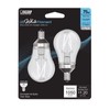 Feit White Filament A15 E26 (Medium) Filament LED Bulb Daylight 75 Watt Equivalence 2 pk