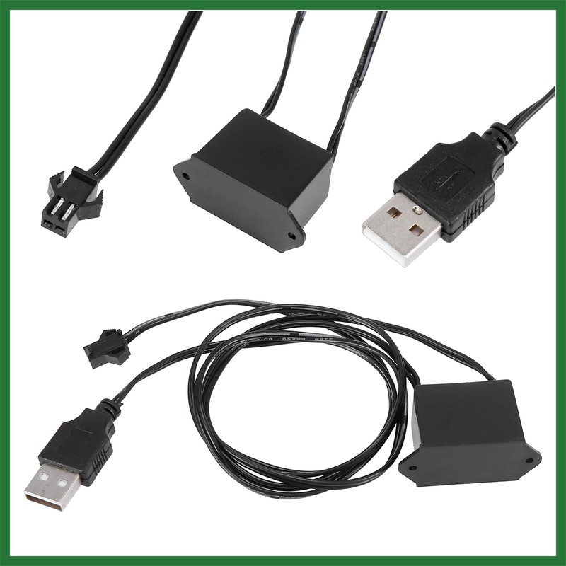 Motoforti 10 Meter/33ft Car Interior USB EL Wire Strip Blue