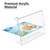MaxGear Sign Holder 4X6 inches Slanted Acrylic Sign Holders Plastic