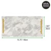 mDesign Thin Marble Pastry Board, Cutting Slab Kitchen Serving Tray
