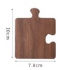 [Set of 4] Wooden Puzzle, Trivet, Tea Holder, Wooden Coaster,
