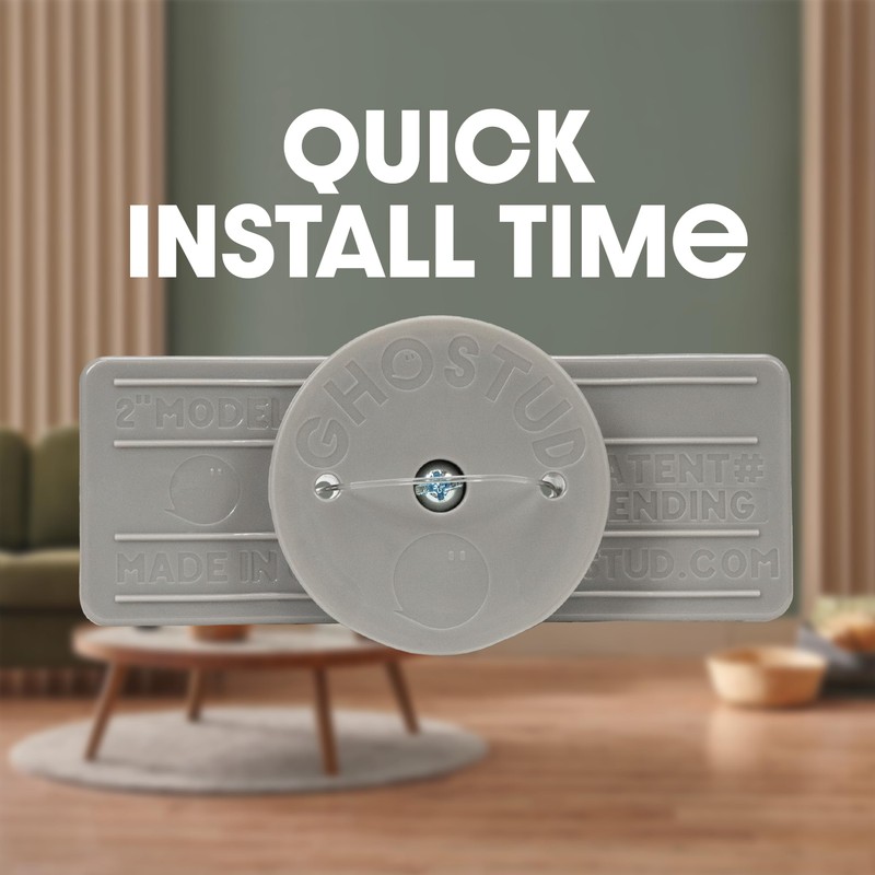 GHOSTUD GS2 Wall Mounting Solution – Patent Pending Backing Plate