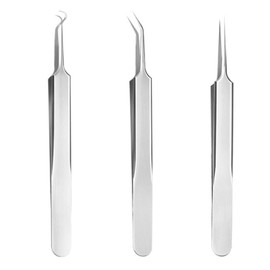 3 types of nose sebum removal tweezers - diagonal / 코피지제거 집게핀셋 3종 - 사선형