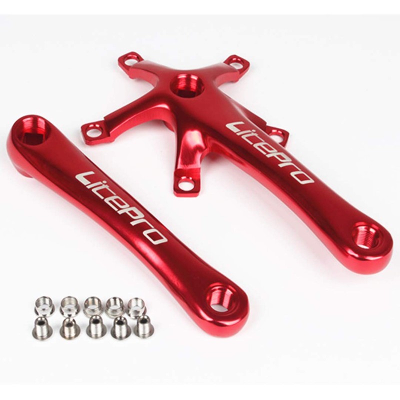 Folding Bike Square Bicycle Crank Crankset BCD130 Single 45/47/53/56/58T Chainwheel