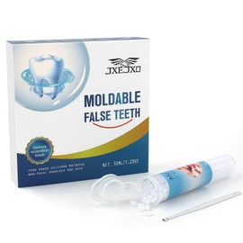 JXE JXO Tooth Repair Kit, Moldable False Teeth, DIY tooth thermoplastic beads for Temporary Replacing Missing & Broken Teeth, Regain Your Confidently Smile