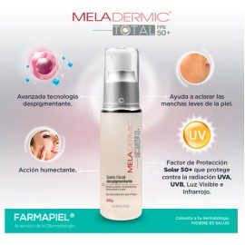 Despigmentante Facial Con Protección Solar Meladermic Total Fps 50+ suero