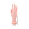 SAFIGLE 2PCS Bendable Fake Nail Practice Hand and Foot Models
