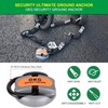 OKG Heavy Duty Security Ground Anchor, 9/16" (14mm) Thick Hardened