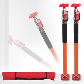 MOETER Cabinet Jack Support Pole, 3rd Hand System, 2 Pack Premium Steel Adjustable Rod, 23.6 to 39.4 Inches, 132 LB Capacity for Cabinet Cargo Bars Drywall