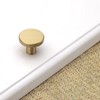 6 pcs Gold Cabinet Knobs,Brass Solid Drawer Knobs,Gold Knobs for