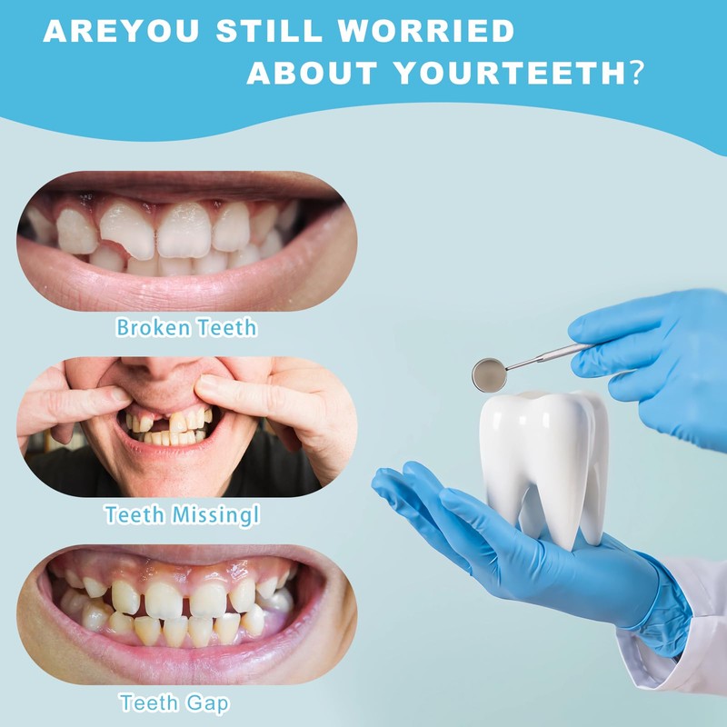 TTKBHHQ-Dental Temporary Crown Veneers Tooth Cap Crown Veneers,for Front Back