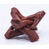 1PC 2" Carved Wood Tripod Cobra Stand Polished Three Prong