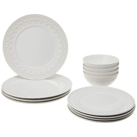 Lenox White Chelse Muse Fleur 12-Piece Set, 16.95 LB