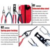 Set 4Pcs electrical connector disconnect tool,Fuel Line Pliers,9" Fuel Filter