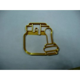 AJT HONEY JAR POT WITH DIPPER COOKIE CUTTER MADE IN USA PR5410