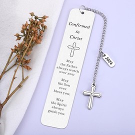 2024 Confirmation Gifts for Teen Girls Boys Bible Verse Bookmarks for Book Lover Religious Christian Baptism Gifts for Women Men Friend Christening Gifts for Kids Teen Boy Girl Catholic Church Gift