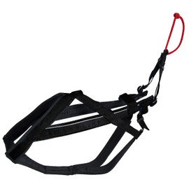 Neewa Adjustable Racing Harness (Large, Black) - Ideal for Dog Pull with Bike, Skateboard, Rollerblade, Cart, Canicross